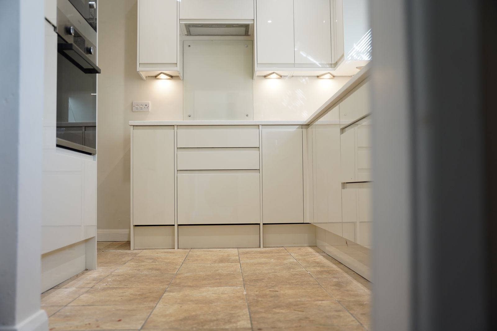 Open-plan kitchen-diner knockthrough