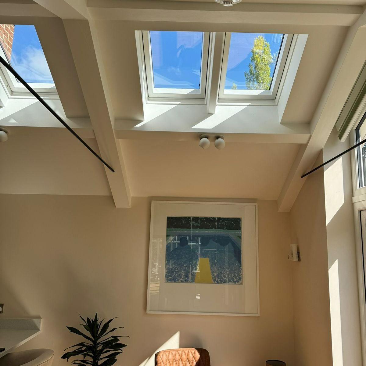 Completed loft conversion with dormer window
